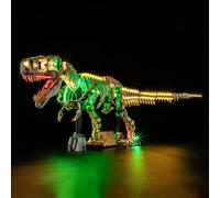 BRIKSMAX Kit Luci 2.0 per Fossili Lego-Dinosauri: Tyrannosaurus Rex, Innovativa Illuminazione Led Compatibile con Jurassic World 76968 - Set Lego non incluso