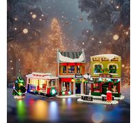 BRIKSMAX Kit luci 2.0 per Lego Holiday Main Street - Innovativa illuminazione a LED compatibile con icone Lego 10308 - Set Lego non incluso