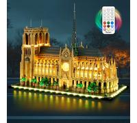 BRIKSMAX Kit luci 2.0 per Lego Notre Dame Cathedral (versione telecomando) - Innovativa illuminazione a LED compatibile con Lego Architecture 21061 - Set Lego non incluso