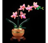 BRIKSMAX Kit luci 2.0 per mini orchidee Lego-10343 - Innovativo kit di illuminazione a LED compatibile con Lego The Botanical Collection Building Set, non incluso