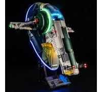 BRIKSMAX Kit luci 2.0 per nave stellare classe Firespray Lego-Jango Fett - Innovativa illuminazione a LED compatibile con Lego Star Wars 75409 - Set modello non incluso