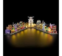 BRIKSMAX Kit luci 2.0 per negozi magici Lego-76444 Diagon Alley - Innovativo kit di illuminazione a LED compatibile con Lego Harry Potter Building Set - Set Lego non incluso