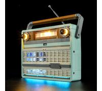 BRIKSMAX Luce a LED per radio lego retro 10334 - compatibile con i mattoncini Lego Icons modello