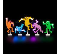 BRIKSMAX Luci led per LEGO Art Keith Haring - Dancing Figures 31216 - Kit Illuminazione per Modelli Lego 31216- Non Include Set Originale