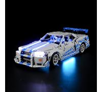 BRIKSMAX Luci led per LEGO Technic 2 Fast 2 Furious Nissan Skyline GT-R (R34) Car 42210 - Kit Illuminazione per Modelli Lego 42210- Non Include Set Originale