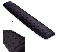 BRILA - Cuscino per poggiapolsi per tastiera, per computer, computer portatile, ufficio, PC Gaming, in memory foam gel con fori per massaggio, antiscivolo