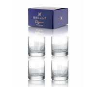 Brilant Avangard Bicchieri da whisky - Set di bicchieri da whisky senza piombo con design a linea per rum, cocktail, limonata, bibite analcoliche e succhi dolci, regali per uomini, realizzati a mano