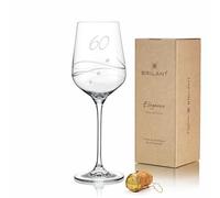 Brilant Bicchiere da vino a spirale, per compleanno, ragazza e ragazzo, moderno, con incisione a spirale e cristalli di alta qualità, elegante regalo per donne e uomini, realizzato a mano, 1 pezzo
