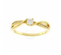 Brilio Silver Anello Charming Gold Plated Engagement Ring RI049Y - Circuit: 58 mm sBS2327-58 Marca, Estándar, Metallo Non prezioso, Nessuna Pietra preziosa