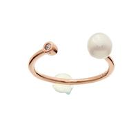 Brilio Silver Anello Delicate Bronze Ring with Real Pearl RI103R - Circuit: 55 mm sBS3799-5357 Marca, Estándar, Metallo Non prezioso, Nessuna Pietra preziosa