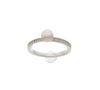 Brilio Silver Anello Elegant Silver Ring with Real Pearl RI055W - Circuito: 58 mm sBS2339-58 Marca, Estándar, Metallo Non prezioso, Nessuna Pietra preziosa