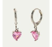 Brilio Silver Orecchini Silver Hoop Earrings Hearts EA654WP sBS2864 Marca, Estándar, Metallo Non prezioso, Nessuna Pietra preziosa