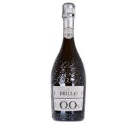 Brilla! 0.0 Vino Spumante Dealcolato Bianco - Senza Alcol - Frutta a Pasta Gialla e Note Floreali - 0% Vol - 750 ml