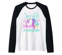 Brilla Come Un Unicorno Maglia con Maniche Raglan