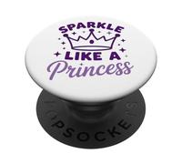 Brilla come una principessa, la corona delle stelle è magica PopSockets PopGrip Adesivo