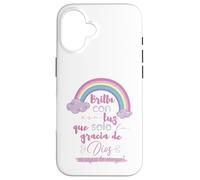 Brilla con esa luz que solo la gracia de Dios es capaz Custodia per iPhone 16