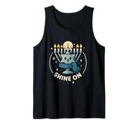 Brilla su Hanukkah Menorah Design a Forma di Stella di David Canotta