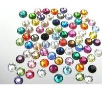 Brillabenny 200 Strass SS20/5MM Colori Misti Mix Termoadesivi Hotfix Tessuti e Decori Pattinaggio Abito Borsa