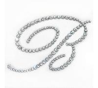 Brillabenny Toppa Patch Cristallo Iniziale B TERMOADESIVA Trasparente Argento Applicazione Strass Lettera Alfabeto da Stirare (6 CM x 4 CM)
