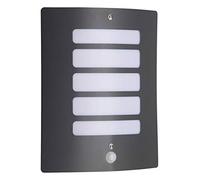Brillant Lampada da parete per esterni con rilevatore di movimento in antracite - lampada da esterno per il giardino o l'ingresso di casa - con attacco E27 - con protezione dagli spruzzi d'acqua IP44
