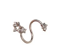 Brillante Bracciale Stellare In Acciaio Inox Orecchini Cartilagine Creativo Stelle Orecchini Gioielli Per Stile Attivo Anelli Stellari Unici Per La Cartilagine