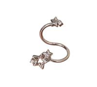 Brillante Bracciale Stellare In Acciaio Inox Orecchini Cartilagine Creativo Stelle Orecchini Gioielli Per Stile Attivo Anelli Stellari Unici Per La Cartilagine