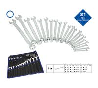 Brillante By KS Tools Set Chiavi ad Anello e a Forchetta 21-tlg 6-32 MM Inglesi