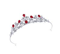 Brillante Corona di Cristallo Sposa Sicuro Fit Bice Capelli Lega Texture Perfetto Per Compleanno Palline Proms Occasioni Speciali Corona Moderna Cristallo Serata, Taglia unica, come descritto
