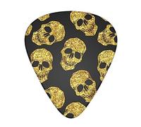 Brillante Cranio Modello Chitarra Pick 12 Scelte Moda Durevole Bass Plectrums In Una Scatola Per Ukulele Chitarra Elettrica Basso