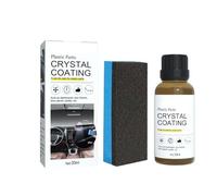 Brillante Per Plastiche Auto | Agente Rinnova Rivestimento Interni Auto - Formula 30ml Brillantezza con Protezione per Componenti Braccioli Cruscotto Pannelli