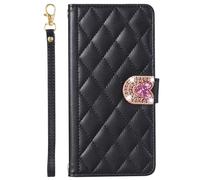 Brillantini Custodia Compatibile con OPPO A53 2020/OPPO A53S 4G Diamond Leather Case Phone Case Girls Wallet Card Case Embossed Highlighted Shiny Rhinestone 3D Colorful Love Locking Button Head