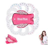 Brillantini per Capelli, Hair Bedazzler Kit per Lo Styling Glam con 180 Diamanti, Macchina Capelli Diamante per Ragazze e Bambine
