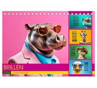 BRILLEN - coole Sprüche (Tischkalender 2026 DIN A5 quer), CALVENDO Monatskalender: Sieh die Welt durch die Brille der Coolness