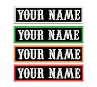 Brillianne Toppa con nome Personalizzato, 2 Pezzi Ricamo Personalizzato Tag nome, 4''x1 '' Badge Tag Patch