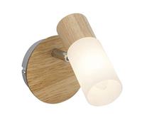 Brilliant 51410/50 Babsan - Faretto, in metallo plastica, E14, 3,5 W, legno chia