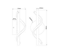 Brilliant Applique a LED Eunice, larghezza 12 cm, nero, metallo Brilliant