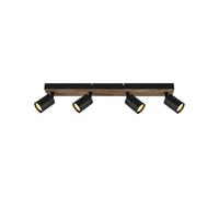 Brilliant Applique Jello Wood nero/legno 4 luci Brilliant