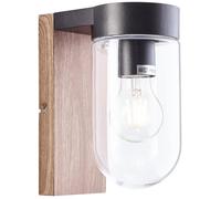 BRILLIANT Applique per esterno CABAR - E27 - 1x40W - Legno scuro e colori nero