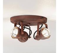 Brilliant Aspetto ruggine - plafoniera Bente a 3 luci Brilliant