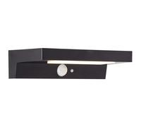 Applique da esterno - BRILLIANT - BARKER - LED e solare - Rilevatore di movimento - Plastica - 4 W - Nero