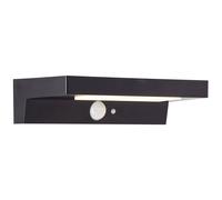 Applique da esterno - BRILLIANT - BARKER - LED e solare - Rilevatore di movimento - Plastica - 4 W - Nero