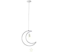 Brilliant Ezra 99105/40 - Lampadario a sospensione, colore: Azzurro/Bianco