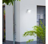 Brilliant Faretto LED solare da parete per esterni Luton Sensor G40420/05 con rilevatore bianco