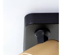 Brilliant Faretto Marty sabbia/oro/nero 4 luci Brilliant