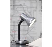 Lampada BRILLIANT Junior lampada da tavolo titanio | 1x R80, E27, 40W, adatto per lampade a riflettore (non incluse) | Scala da A ++ a E | Con interruttore a levetta