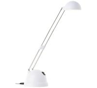 BRILLIANT lampada Katrina lampada da tavolo a LED bianca | 1x LED integrato da 5,7 W (SMD), (600lm, 2700K) | Scala da A ++ a E | Girevole con interruttore a levetta/testa