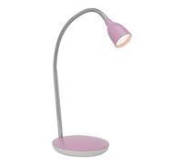 Brilliant - Lampada a LED da tavolo modello Anthony, colore: rosa/ferro, con interruttore;individualmente regolabile da braccio regolabile