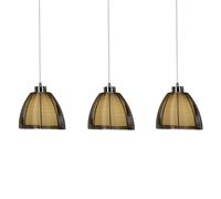 Brilliant Lampada a sospensione Relax bronzo e cromo 61176/53