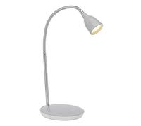BRILLIANT lampada Anthony lampada da tavolo a LED titanio | 1x LED 2.4W integrato, (200lm, 3000K) | Scala da A ++ a E | Con pressostato sulla base