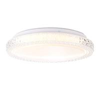 BRILLIANT lampada Badria LED lampada da parete e soffitto 30cm bianco | 1x LED 12W integrato, (800lm, 3000K) | Scala da A ++ a E i protezione IP: 44 - resistente agli schizzi